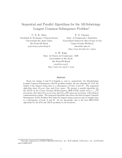 Sequential and Parallel Algorithms for the All-Substrings - IME-USP