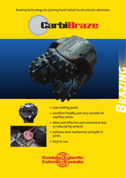 RA ZIN G - Castolin Eutectic