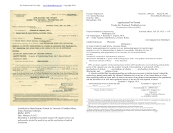 Application For Permit Under the National Prohibition Act.