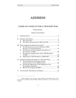 Philip Zelikow, Codes of Conduct for a Twilight War, 49 Hous. L. Rev. 1