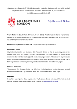 Uncertainty evaluation of trigonometric method for vertical angle