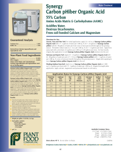 Synergy Carbon pHiber Organic Acid