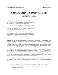 CONQUERING COMPROMISE