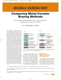 Comparing Metal-Ceramic Brazing Methods