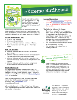 eXtreme Birdhouse - Alabama Cooperative Extension System