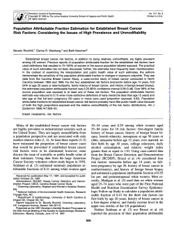 Population Attributable Fraction Estimation for Established Breast