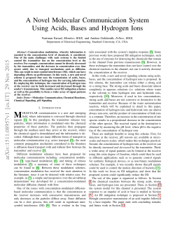 A Novel Molecular Communication System Using