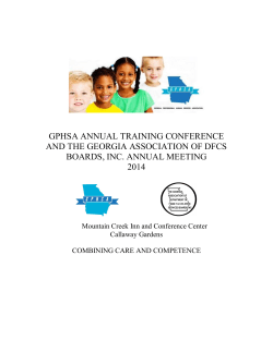 gphsa annual training conference and the georgia association of