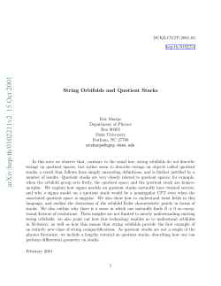 String Orbifolds and Quotient Stacks