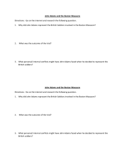 Paul Revere and John Adams and the Boston Massacre