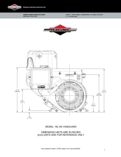 1 MODEL 19L100 VANGUARD DIMENSION UNITS ARE IN