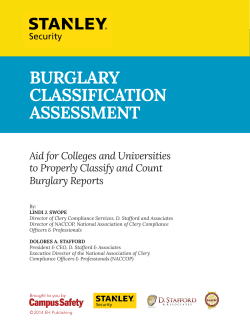 burglary classification assessment