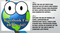 8.E.2.1 Infer the age of Earth and relative age of rocks and fossils