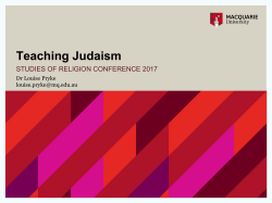 Teaching Judaism