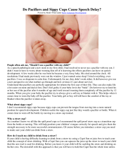 Pacifiers Sippy Cups