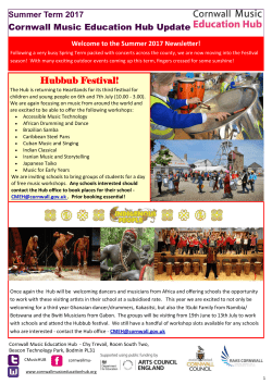 Hubbub Festival! - Cornwall Music Education Hub
