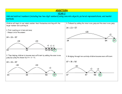 Addition - Greasby Junior School