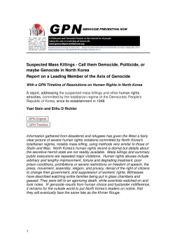 Suspected Mass Killings - Call them Democide