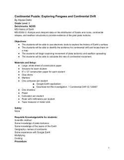 Continental Puzzle: Exploring Pangaea and Continental Drift