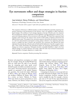 Eye movements reflect and shape strategies in fraction comparison