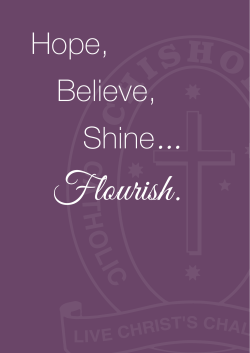 Believe, Hope,Shine &hellip;.FLOURISH.