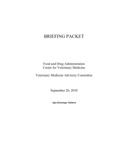 briefing packet - American Veterinary Medical Association