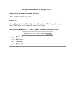 rights reserved. Eng I Contextual language Blizzard Bag 2014