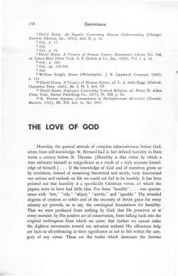 The Love of God - Dominicana Vol. 46 No. 3
