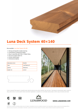 Luna Deck System 40×140