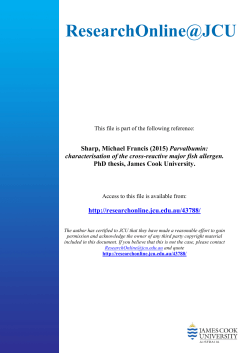 Parvalbumin: characterisation of the cross