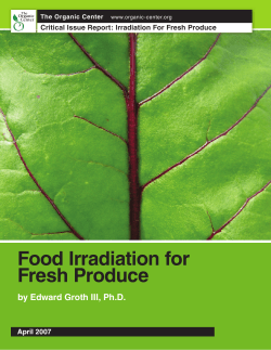Food Irradiation For Fresh Produce