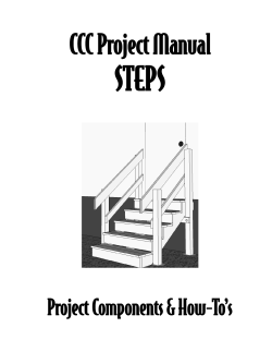 CCC Project Manual - Carolina Cross Connection