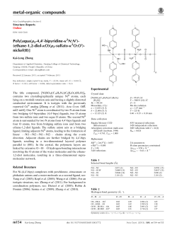 Poly [aqua (&mu;2-4, 4&prime;-bipyridine-&kappa;2N: N&prime;)(ethane-1, 2-diol