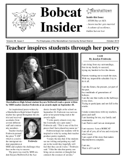 Teacher inspires students through her poetry
