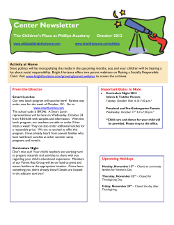 Center Newsletter