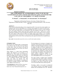 THE COMPARISON OF ANTIMICROBIAL EFFECTS OF SILVER