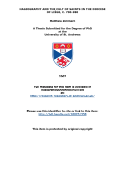 MatthewZimmernPhDThesis - St Andrews Research Repository