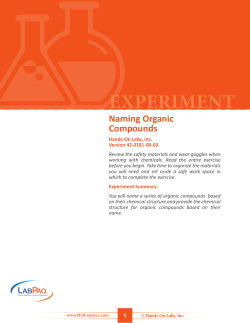 42-0181-00-03-EXP, Naming Organic Compounds