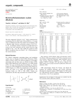Bis(tetraethylammonium) oxalate dihydrate
