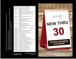 Before you begin each day, ask G od to speak to you through w hat