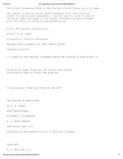 The Project Gutenberg EBook of The Rustler of Wind River, b G. W.