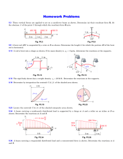 Homework Problems