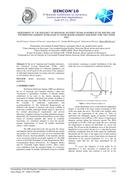 assessment of the adequacy of individual nutrient intake in