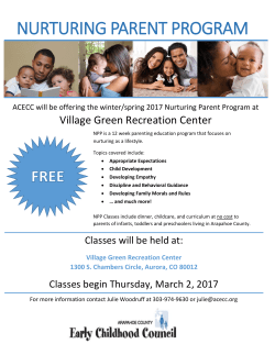 NURTURING PARENT PROGRAM