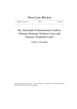 The Aftermath of International Conflicts: Veterans