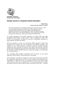 Design issues in computer-based education