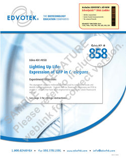 SAMPLE LITERATURE Please refer to included weblink for correct