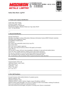 Safety Data Sheet: AgNO3