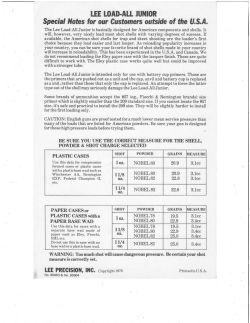 LOAD-ALL JR - Lee Precision