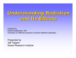 Understanding Radiation - Desert Research Institute